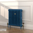 CI-RK660-BLU-LG-LS03 - Rook Blue 2 Column Victorian Cast Iron Radiator H660mm x W586mm CI-RK660-BLU-LG-LS03 - Rook Blue 2 Column Victorian Cast Iron Radiator H660mm x W586mm